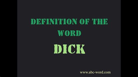 Dick downed defined - This is the meaning of dick down: dick down (English) Verb dick down (third-person singular simple present dick,,dicked,dicked> downes, present participle dick,,dicked,dicked> downing, simple past and past participle dick,,dicked,dicked> downed) (vulgar, slang, transitive) To have sexual intercourse with. 2011, Keisha Ervin, Material Girl 2 